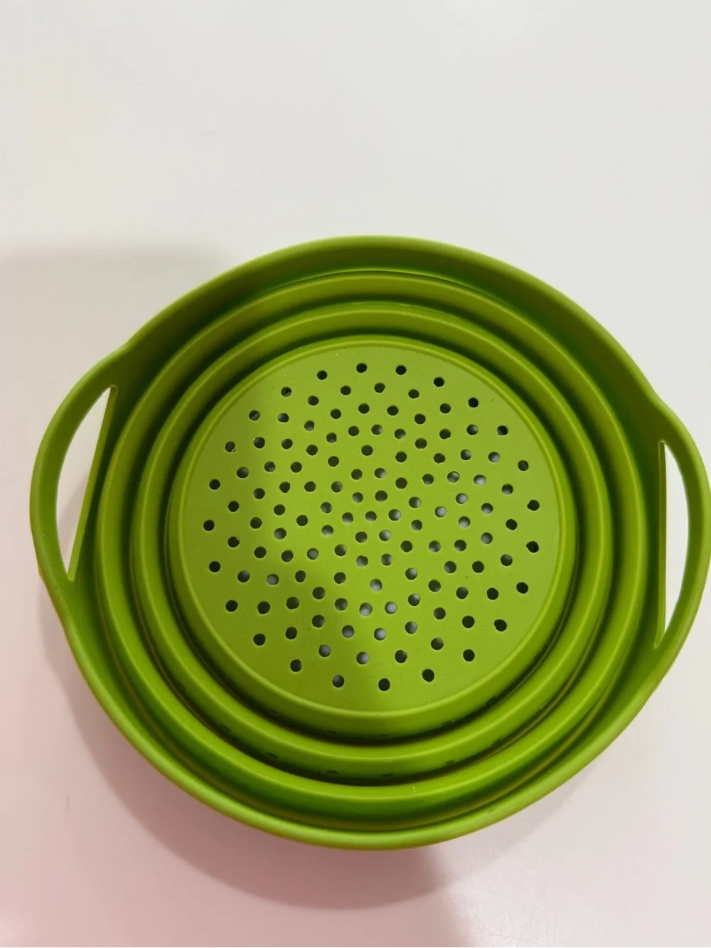 Joie Lime Green Silicone Collapsible Strainer
